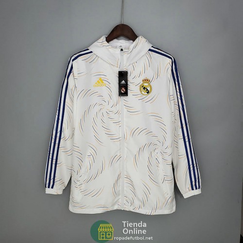 Real Madrid Chaqueta Rompevientos Blanco Streak 2021/2022