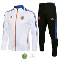 Real Madrid Chaqueta Blanco II + Pantalon Negro II 2021/2022