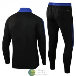 Real Madrid Sudadera De Entrenamiento Negro + Pantalon Negro 2021/2022