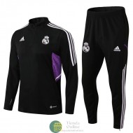 Real Madrid Sudadera De Entrenamiento Negro I + Pantalon Negro I 2022/2023