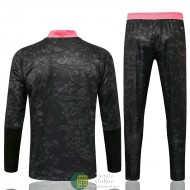 Real Madrid Sudadera De Entrenamiento Negro Rosado + Pantalon 2021/2022