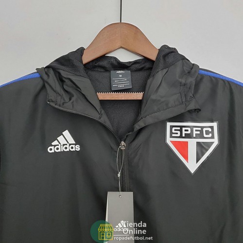 Sao Paulo FC Chaqueta Rompevientos Negro II 2022/2023