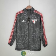 Sao Paulo FC Chaqueta Rompevientos Negro Pattern 2021/2022