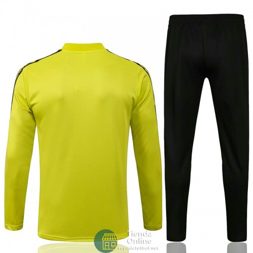 Sport Club Internacional Sudadera De Entrenamiento Amarillo + Pantalon Negro 2021/2022