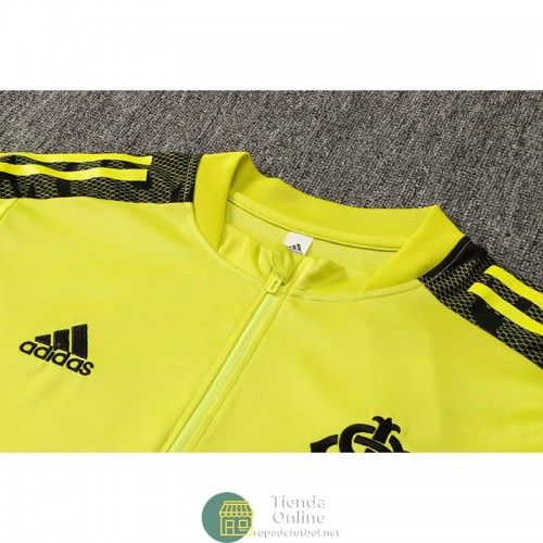 Sport Club Internacional Sudadera De Entrenamiento Amarillo + Pantalon Negro 2021/2022