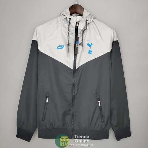 Tottenham Hotspur Chaqueta Rompevientos Negro Gris 2021/2022