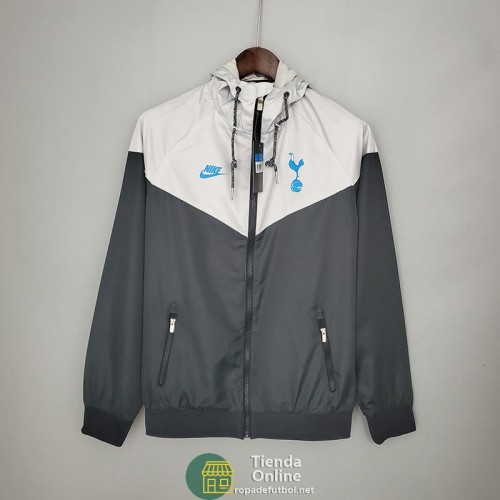 Tottenham Hotspur Chaqueta Rompevientos Negro Gris 2021/2022