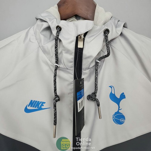 Tottenham Hotspur Chaqueta Rompevientos Negro Gris 2021/2022