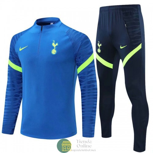 Tottenham Hotspur Sudadera De Entrenamiento Azul + Pantalon Azul 2021/2022